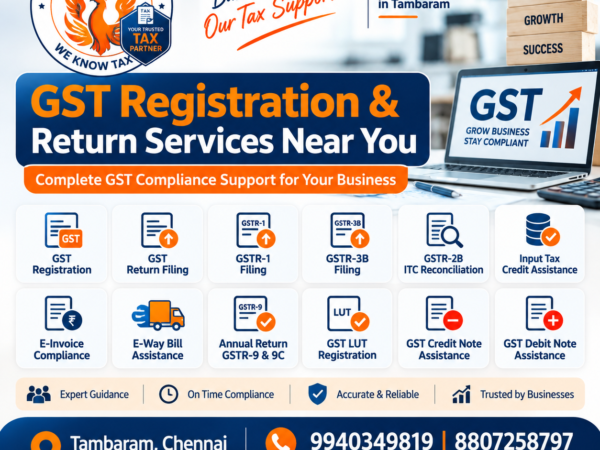 GST Registration and Return Filing Near Me in Tambaram Chennai - Phoenix Tax Services