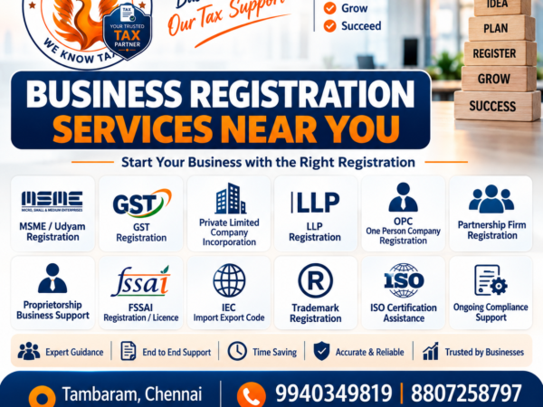 Business Registration Near Me in Tambaram Chennai - Phoenix Tax Services