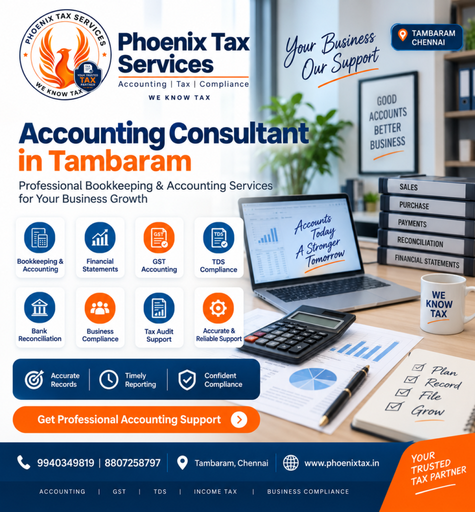 Accounting Consultant in Tambaram Chennai - Phoenix Tax