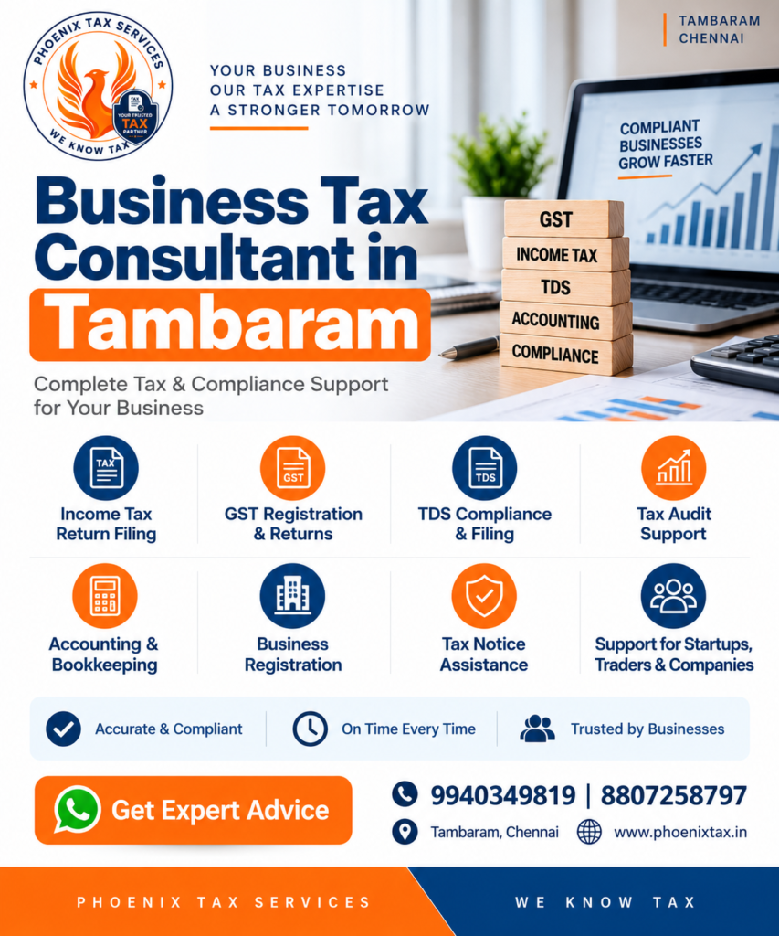 Business Tax Consultant in Tambaram - Phoenix Tax Services